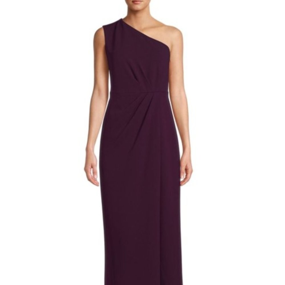 NEW Calvin Klein One-Shoulder Column Gown - Size 10